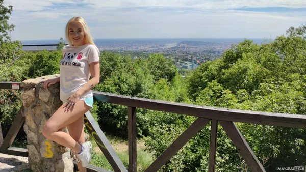 Short blonde Marilyn Sugar loses her booty shorts & displays her big ass  - Shorts, Ass, Czech, Pussy, Cameltoe, Tiny Tits, Pornstar, Natural Tits, Outdoor, Tattoo  - Photo 1