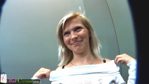 Young girls embark on POV sex after a trip to the shopping mall  - Amateur, Public, Blonde, Reality, Blowjob, Nipples, Handjob, Undressing, Cumshot, Big Tits  - Photo 10