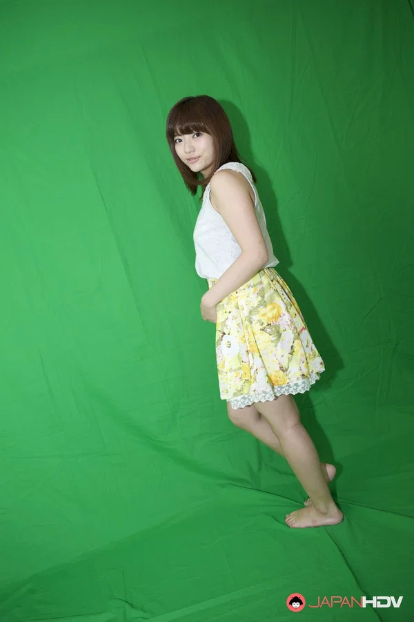 Adorable Japanese girl Mai Misato stands butt naked after disrobing  - Japanese, Asian, Hairy, Clothed, Skirt, Lingerie, Brunette, Ass, Tiny Tits, Babe  - Photo 3