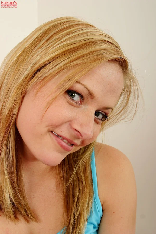 Blonde teen with braces Petra displaying her tiny boobs and innocent pussy  - Braces, Face, Amateur, Beautiful, Solo, Ass, Babe, Big Tits, Pussy, Clothed  - Photo 3