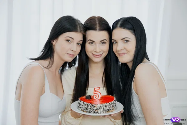 Three young girls masturbate together in white shoes during a celebration  - Girlfriend, Spreading, Reality, Lesbian, Threesome, Czech, Teen, Shorts, Amateur, Legs  - Photo 13