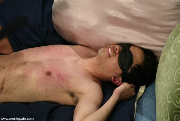 Hot girl hits a blindfolded boy with a crop while he's restrained  - Femdom, Blindfold, MILF, Close Up, BDSM, Bondage, Spreading, Big Tits  - Photo 18