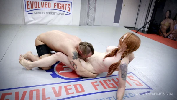 Slutty wrestler Jupiter Jetson ends a kinky fight with a man with a creampie  - Pornstar  - Photo 8