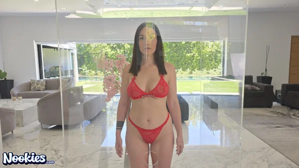 Brunette GF Paris Lincoln gets fucked in different positions in a POV scene  - Curvy, Thick, Chubby, POV, Perfect, Natural Tits, Big Tits, BBW, Cumshot, Big Cock  - Photo 1