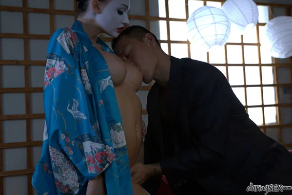 Big tit geisha Aletta Ocean gets banged by tattooed Japanese criminal  - Pornstar, Spreading, Pussy, Brunette, Cowgirl, Blowjob, Non Nude  - Photo 2