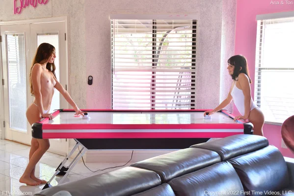 Kinky skinny teens Aria and Tori fist each other's hole on a bed  - Fisting, Lesbian, Lingerie, Fingering, Ass, Skinny, Cute, Reality, Teen, Amateur  - Photo 1