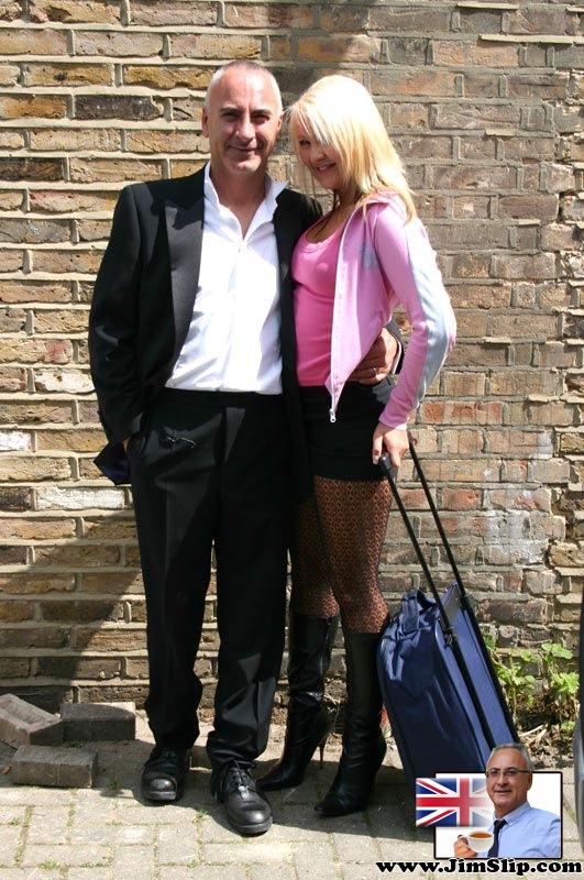Picked up European slut Amber agrees to pose nude in black leather boots  - Boots, Old Man, Pussy, European, Non Nude, Outdoor  - Photo 6