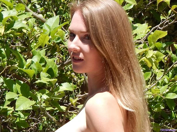 Curvy teen Ashley gets nude in the garden & displays her big juggs and booty  - Upskirt, Outdoor, Teen, Ass, PAWG, Big Tits, Cute, Skirt, Clothed, Beautiful  - Photo 15