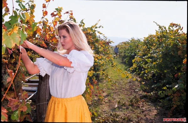 Czech country girl Daniella Schiffer gets ass fucked in the vineyard  - Outdoor, MILF, Czech, Mature, Anal, Tall, Big Cock, Pornstar, Blonde, European  - Photo 17