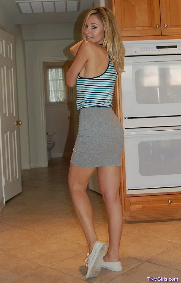 Beautiful blonde teens Nicole and Alexis pose clothed & in bikinis and kiss  - Lesbian, Cute, Teen  - Photo 9