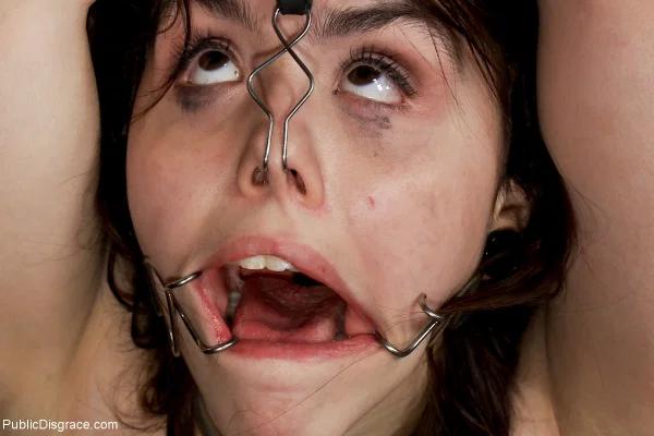 Caucasian chick Tegan Tate is forced into humiliating sex acts in public  - Public, Emo, BDSM, Petite, Bondage, Skinny, Anal, Spreading, Blowjob, Brunette  - Photo 9