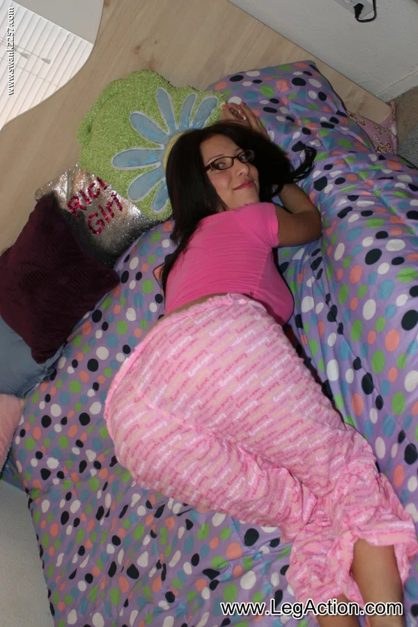 Skinny Latina Cydella Jimenez gets rid of her pajama & reveals her curves  - Natural Tits, Legs, Amateur, Glasses, Latina, Ass, Undressing, Big Tits, Close Up, Skinny  - Photo 1