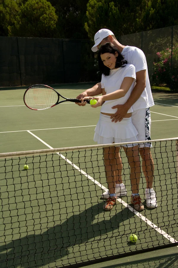 Brunette golfer Belicia enjoys outdoor hardcore sex then takes a facial  - Sports, Ball Licking, Hardcore, Amateur, Teen, Reality, Cute, Cumshot, Skinny, Outdoor  - Photo 1