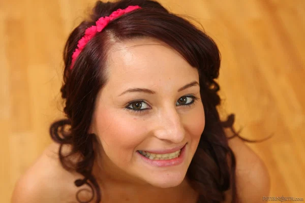 Brunette cutie Missy Sweet gets on her knees to demonstrate cum swallow skills  - Pornstar, Brunette, Non Nude  - Photo 8
