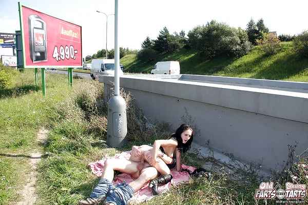 Slutty teen girl Hana sucks and fucks an elder man's cock outdoor  - Girlfriend, Outdoor, Big Tits, Blowjob, Boots, Spreading, Hardcore, Cowgirl, Cumshot, Pussy Licking  - Photo 12