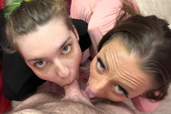 Horny babes Shae Kink & Mikaela enjoy POV hardcore sex in a threesome  - Amateur, Lesbian, Groupsex  - Photo 6