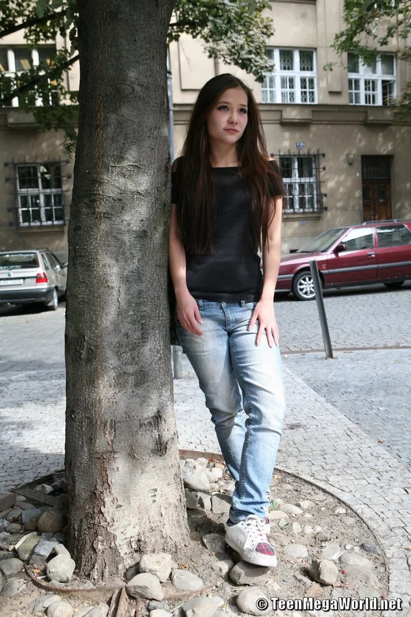 Hot teen Misa gets her virgin pussy eaten & fucked hard by a stranger  - Amateur, Petite, Jeans, Blowjob, Teen, European, Clothed, Skinny, Panties, Cute  - Photo 1