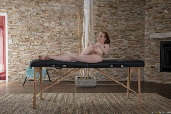 Curvy babe Ella Hughes flaunts her big ass while undressing for a massage  - Redhead, Ass, British, Spreading, Massage, Legs, Close Up, Clothed, PAWG, Anal Gape  - Photo 6