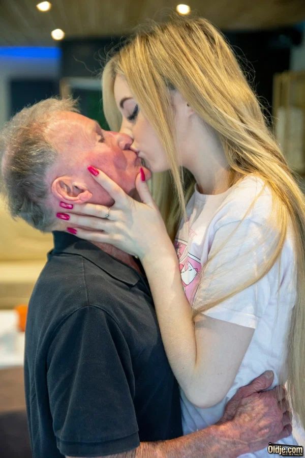 Teenage vixen Baby Kxtten gets fucked by a tiny grandpa while standing  - Old Young, Teen, Old Man, Tattoo, Big Cock, Petite, Pool, Blonde, Ass, Skinny  - Photo 3