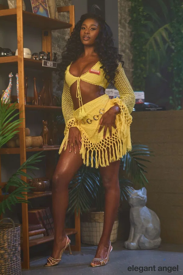 Ebony chick Nicole Kitt models lingerie before and after a gangbang  - Ebony, Double Penetration, Anal, African, Hairy, Cumshot, Hardcore, Ass, Lingerie, Natural Tits  - Photo 11