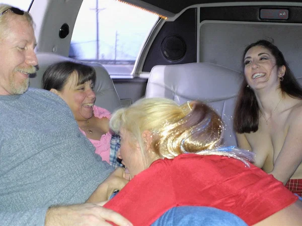 Three naughty amateur babes show their big tits & share a cock in a back seat  - Cuban, Party, Schoolgirl, Groupsex, MILF, Amateur, Latina, Outdoor, Fingering, Big Tits  - Photo 14