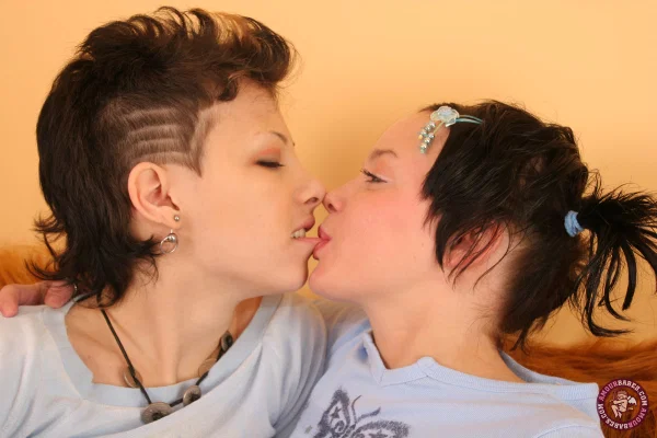 Sexy lesbian Rene bangs her small boobed girlfriend with a monster strapon  - Strapon, Teen, Cute, Dildo, Short Hair, Amateur, Lesbian, European, Brunette, Tiny Tits  - Photo 3