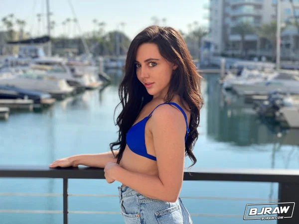 Brunette chick Whitney Wright models in cutoffs before an ass licking blowjob  - Facial, Deepthroat, Ball Licking, Cumshot, Blowjob, Shorts, Big Cock, Handjob, Outdoor, Legs  - Photo 4