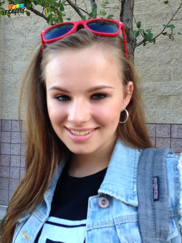 Spend a day with beautiful teen Jillian Janson who is full of fucking energy  - Teen, Glasses, Blowjob, Brunette, Cute, Outdoor, Non Nude  - Photo 12