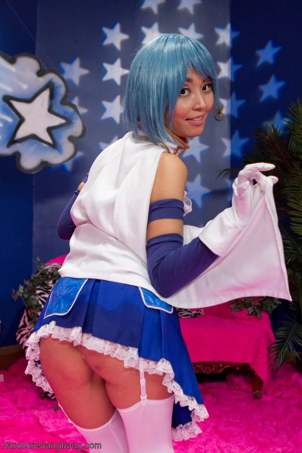 Asian hottie Marica Hase gets roughly anal fucked & DPed in a cosplay gangbang  - Pussy, Big Tits, Spreading, Asian, White, Non Nude, British, Petite, Cosplay, Gangbang  - Photo 2