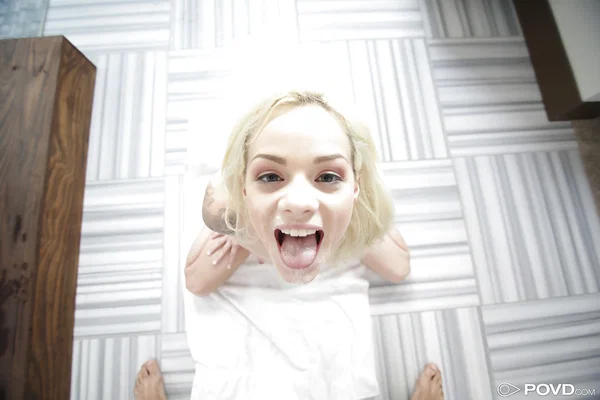 Blonde teen Elsa Jean taking brutal POV banging of shaved cunt in bathroom  - POV, Teen, Hardcore, Cowgirl, Cumshot, Facial, Tattoo, Bath, Shaved, Blonde  - Photo 14