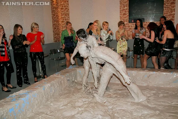 Seductive european fashionistas are into messy mud wrestling  - Fetish, European, Shorts, Skirt  - Photo 5