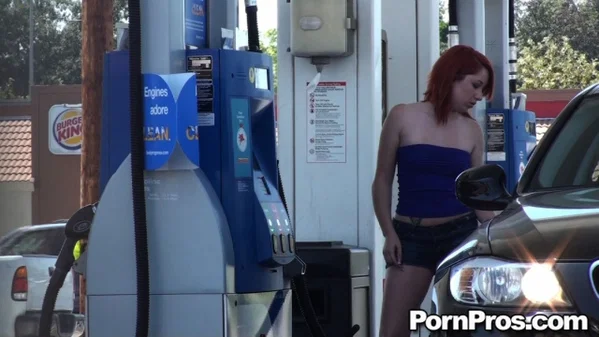 Sexy redhead with no bra gets her blouse stripped and tits exposed outdoors  - Teen, Cute, Outdoor, Non Nude  - Photo 7