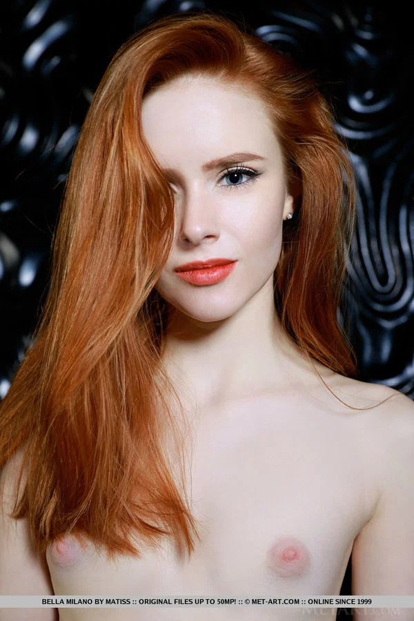 Hot redhead Bella Milano showcases her smooth pussy with no clothes on  - Redhead, Teen, Babe, Face, Pussy, Glamour, Spreading, Shaved, Cute, Skinny  - Photo 18