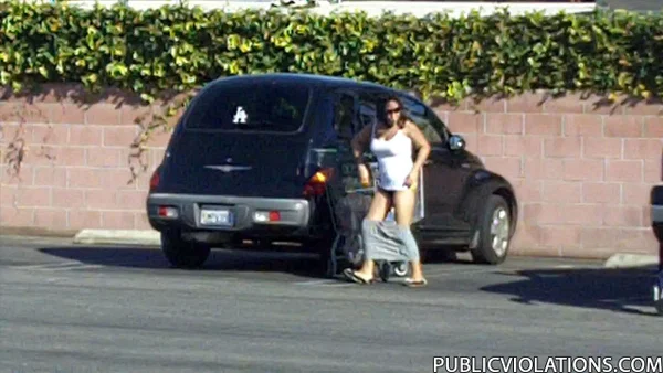 Unsuspecting shopper gets her panties dropped & hot ass exposed by a stranger  - Teen, Outdoor, Cute, Non Nude  - Photo 14