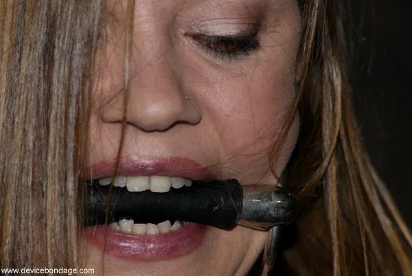 Bound slave girl with a big ass Ky gets painfully toyed to orgasm  - BDSM, Bondage, Tiny Tits, Dildo, Close Up, Nipples, Pussy, Shaved, Glasses, Ass  - Photo 10