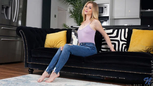 Nubiles Lil Baby Lou  - Teen, Babe, European, Cute, Beautiful, Solo, Blonde  - Photo 1