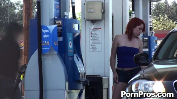 Sexy redhead with no bra gets her blouse stripped and tits exposed outdoors  - Teen, Cute, Outdoor, Non Nude  - Photo 8