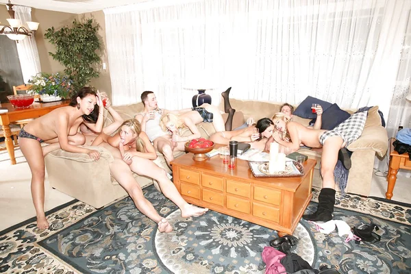 Lecherous teenage sluts get shafted hardcore at the house sex party  - Party, Teen, Groupsex, Big Cock, Blowjob, Cute, Ass Fucking, Cumshot, Doggy Style, Kissing  - Photo 2