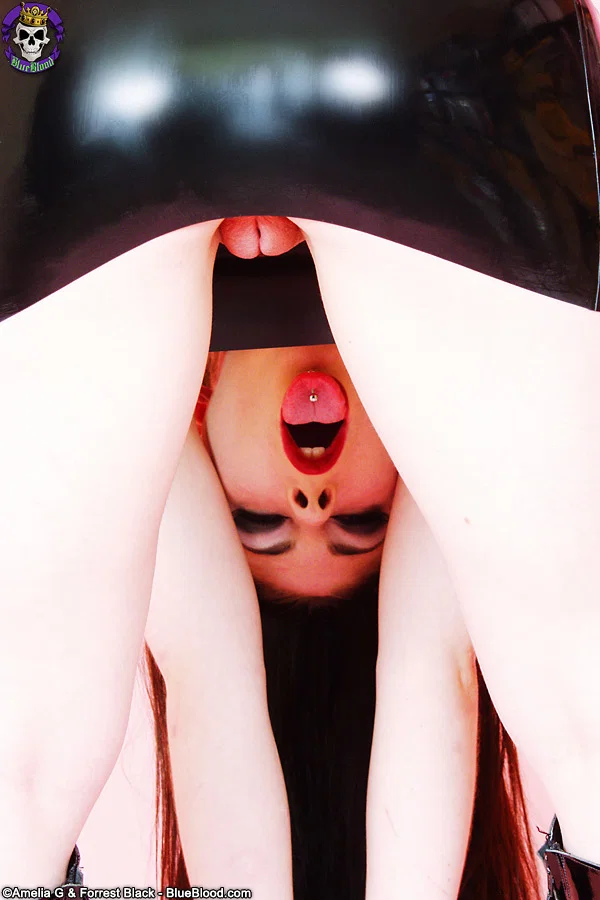 Sexy brunette Lydia Lashes gets naked in platform boots during solo action  - Latex, Fetish, Boots, Undressing, Skirt, Upskirt, Tiny Tits, Ass, Face, PAWG  - Photo 2