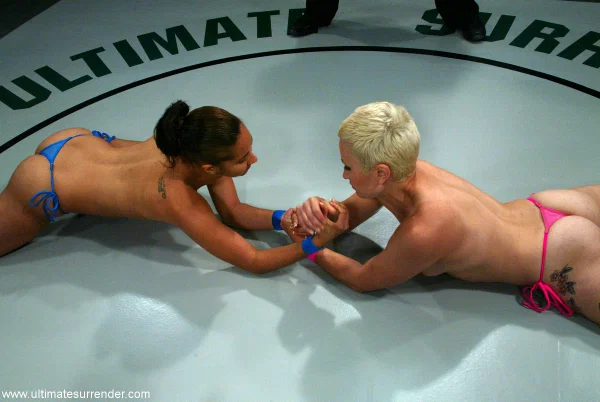 Lesbian wrestlers Syd Blakovich and Isis Love have a catfight while topless  - Sports, Short Hair, MILF, Latina, Petite, Lesbian, Panties, BDSM, Bondage, Skinny  - Photo 4