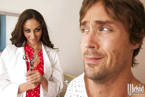 Brunette vixen with shaved cunt Angelica Saige sucks and fucks a stiff prick  - Pornstar, Cum In Pussy, Hardcore, Big Tits, Nurse, Ass Fucking, Reality, Blowjob, Panties, Shaved  - Photo 2