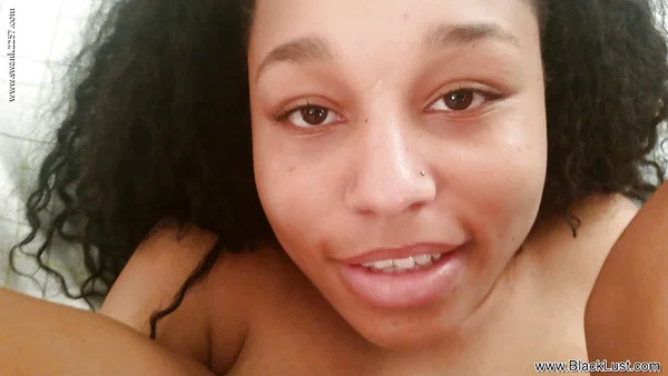 Lovely close up shots of busty ebony Alana playing with a white cock  - POV, Teen, Ebony, Big Tits, Handjob, Shaved, Pussy, Face, Close Up, Cute  - Photo 14