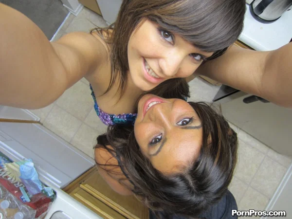Dark haired beauties Holly and Stephanie cuddle and kiss in bed  - Reality, Ebony, Lesbian, African, Shorts, Ass, Black, Cute, Teen, PAWG  - Photo 5