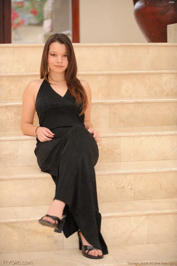 Cute teen in a black dress Jessy exposes her hot cunt and nice big tits  - Upskirt, Pussy, Undressing, Sexy, Big Tits, Skirt, Beautiful, Clothed, Ass, Glamour  - Photo 1